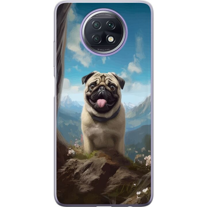 Mobiele hoes voor Xiaomi Redmi Note 9T met Blije Hond ontwerp in de groep SMARTPHONE & TABLETS / Mobielbescherming / Xiaomi bij TP E-commerce Nordic AB (A66725)