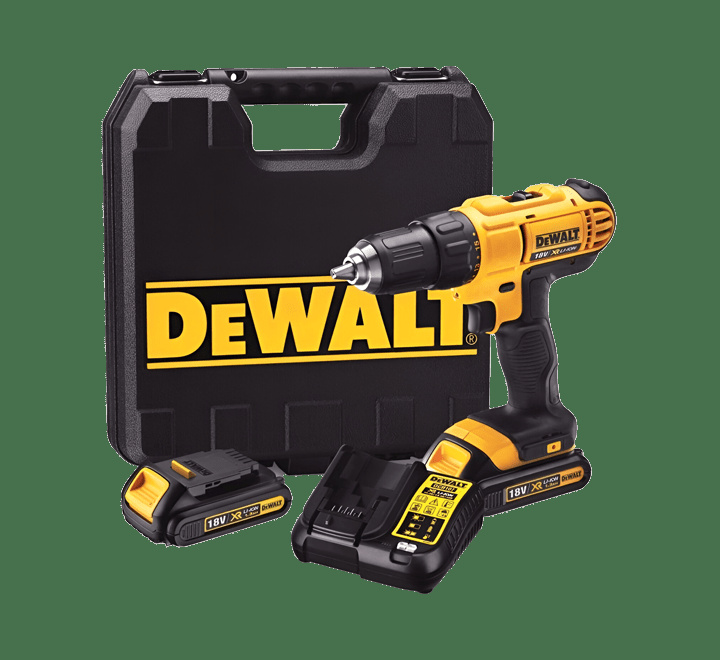 Dewalt DCD771C2 18V XR Borrskruvdragare (2x1,3Ah) in de groep HUISHOUDEN & TUIN / Gereedschap / Boormachines bij TP E-commerce Nordic AB (A66846)