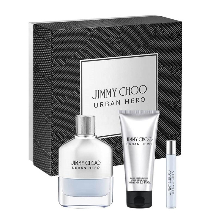 Giftset Jimmy Choo Urban Hero Edp 100ml + Edp 7,5ml + Aftershave Balm 100ml in de groep BEAUTY & HEALTH / Geuren & Parfum / Parfum / Parfum voor hem bij TP E-commerce Nordic AB (C00488)