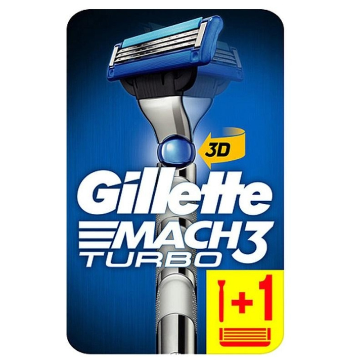 Gillette Mach3 Turbo 3D in de groep BEAUTY & HEALTH / Haar & Styling / Scheren & Trimmen / Scheermessen & Accessoires bij TP E-commerce Nordic AB (C00489)