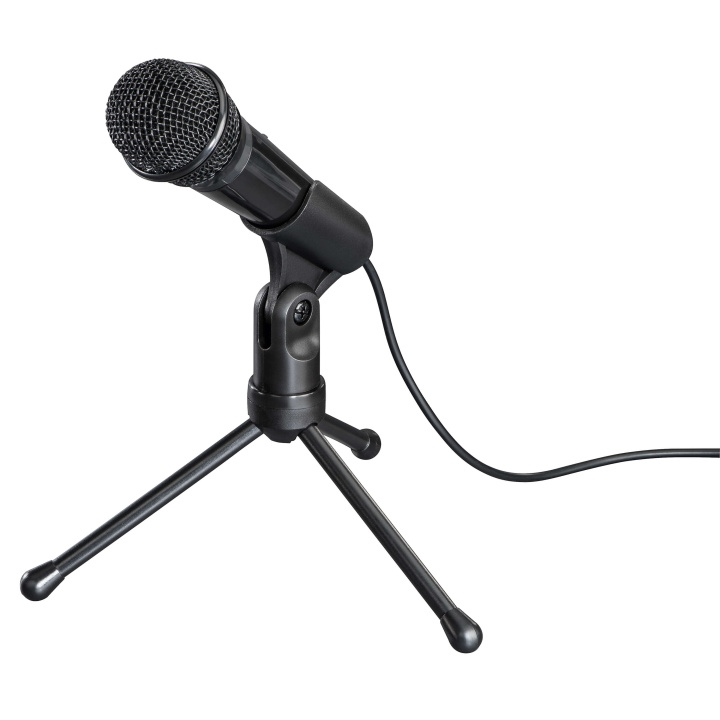 HAMA Microphone MIC-P35 Allround 3.5mm Svart in de groep COMPUTERS & RANDAPPARATUUR / Computeraccessoires / Microfoons bij TP E-commerce Nordic AB (C01429)