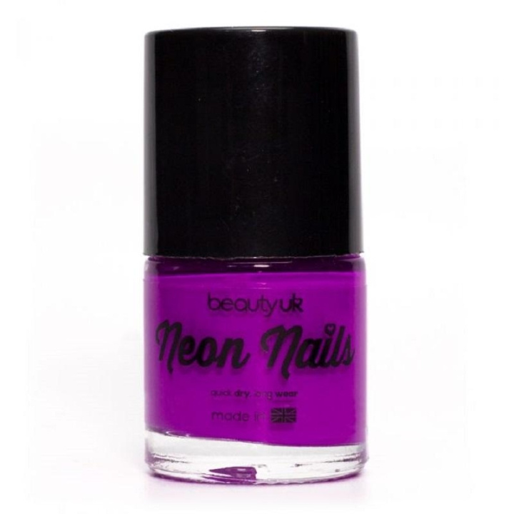 Beauty UK Neon Nail Polish - Purple in de groep BEAUTY & HEALTH / Manicure/pedicure / Nagellak bij TP E-commerce Nordic AB (C02003)