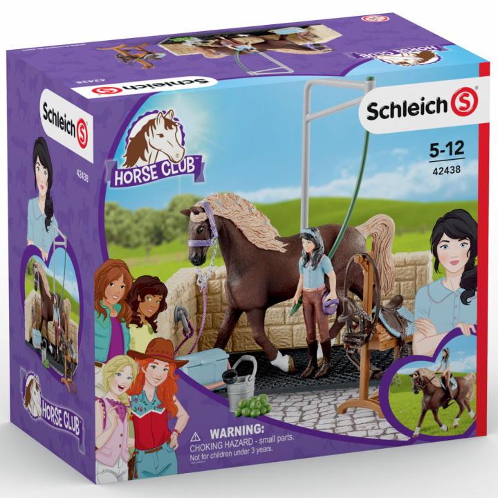 Schleich Washing area with Horse Club Emily & Luna in de groep SPEELGOED, KINDER- & BABYPRODUCTEN / Speelgoed / Figuren & miniaturen bij TP E-commerce Nordic AB (C02404)