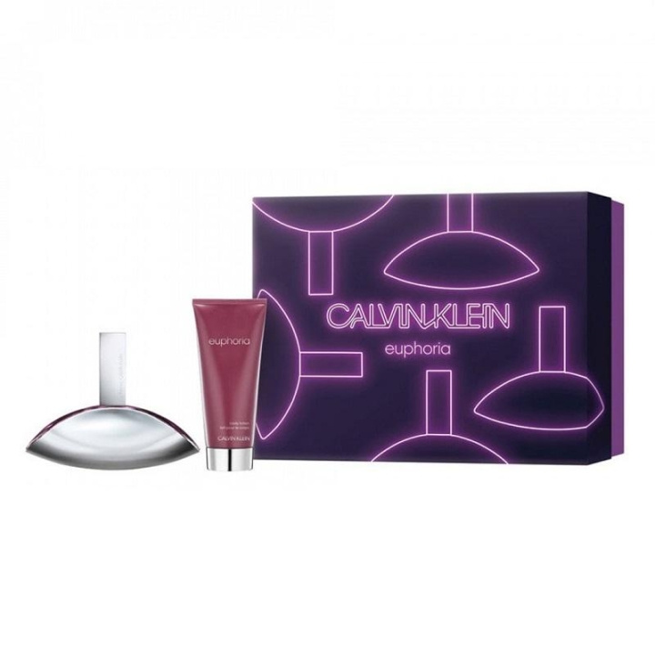 Giftset Calvin Klein Euphoria Edp 100ml + Body lotion 100ml in de groep BEAUTY & HEALTH / Cadeausets / Cadeausets voor haar bij TP E-commerce Nordic AB (C03353)