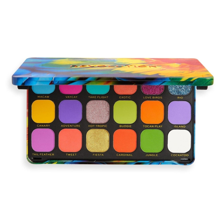 Makeup Revolution Eyeshadowpalette Forever Flawless - Birds Paradise in de groep BEAUTY & HEALTH / Makeup / Ogen & Wenkbrauwen / Oogschaduw bij TP E-commerce Nordic AB (C04261)