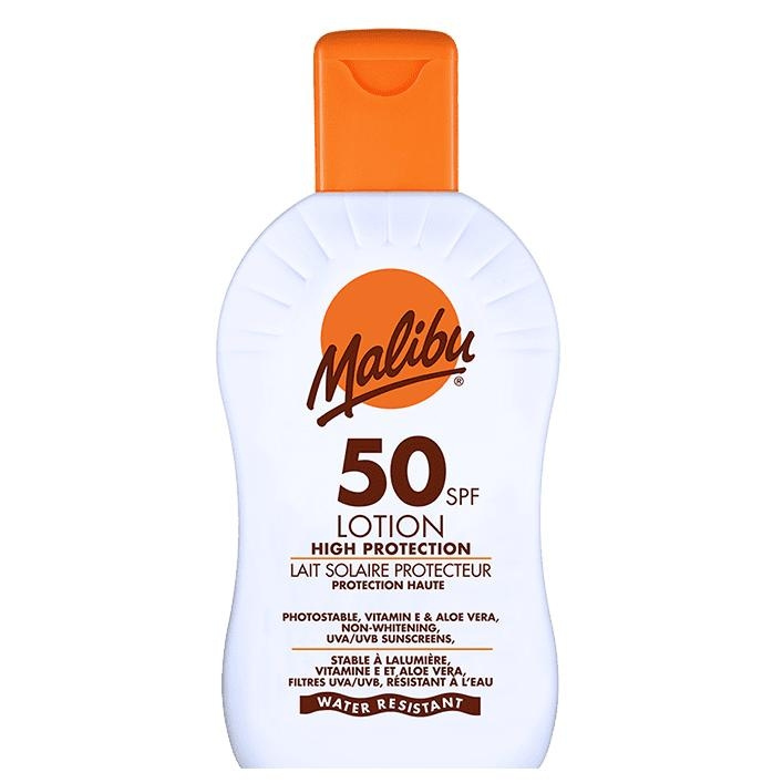 Malibu Sun Lotion SPF50 200ml in de groep BEAUTY & HEALTH / Huidsverzorging / Zonnebank / Zonnebescherming bij TP E-commerce Nordic AB (C05153)