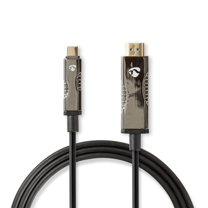 Nedis Actieve Optische USB-Kabel | USB-C™ Male | HDMI™ Connector | 18 Gbps | 50.0 m | Rond | PVC | Zwart | Gift Box in de groep HOME ELECTRONICS / Kabels & Adapters / HDMI / Kabels bij TP E-commerce Nordic AB (C07771)