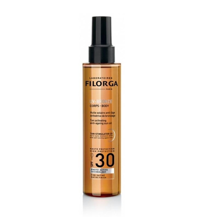 Filorga Uv-Bronze Tan Activating Anti- Ageing Sun Oil Spf30 150ml in de groep BEAUTY & HEALTH / Huidsverzorging / Zonnebank / Zonnebescherming bij TP E-commerce Nordic AB (C09423)