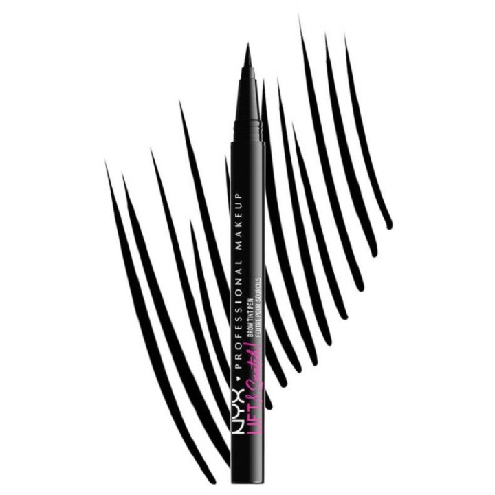 NYX PROF. MAKEUP Lift N Snatch Brow Tint Pen - Black in de groep BEAUTY & HEALTH / Makeup / Ogen & Wenkbrauwen / Wenkbrauwpotloden bij TP E-commerce Nordic AB (C10343)