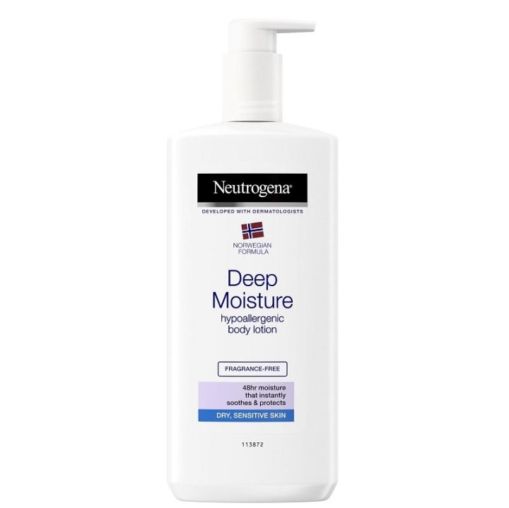 Neutrogena Deep Moisture Hypoallergenic Body Lotion 400ml in de groep BEAUTY & HEALTH / Huidsverzorging / Gezicht / Schoonmaak bij TP E-commerce Nordic AB (C10359)