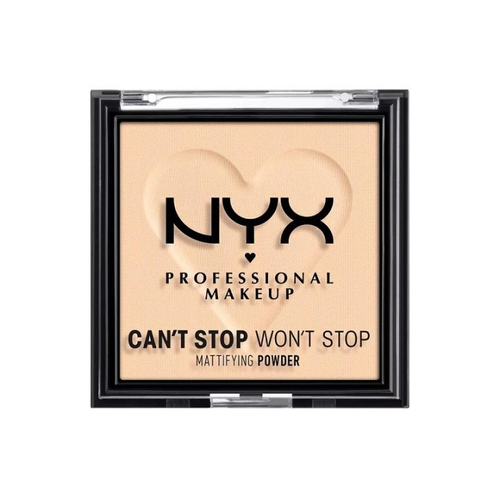 NYX PROF. MAKEUP Can\'t Stop Won\'t Stop Mattifying Pressed Powder - Light in de groep BEAUTY & HEALTH / Makeup / Make-up gezicht / Poeder bij TP E-commerce Nordic AB (C10366)