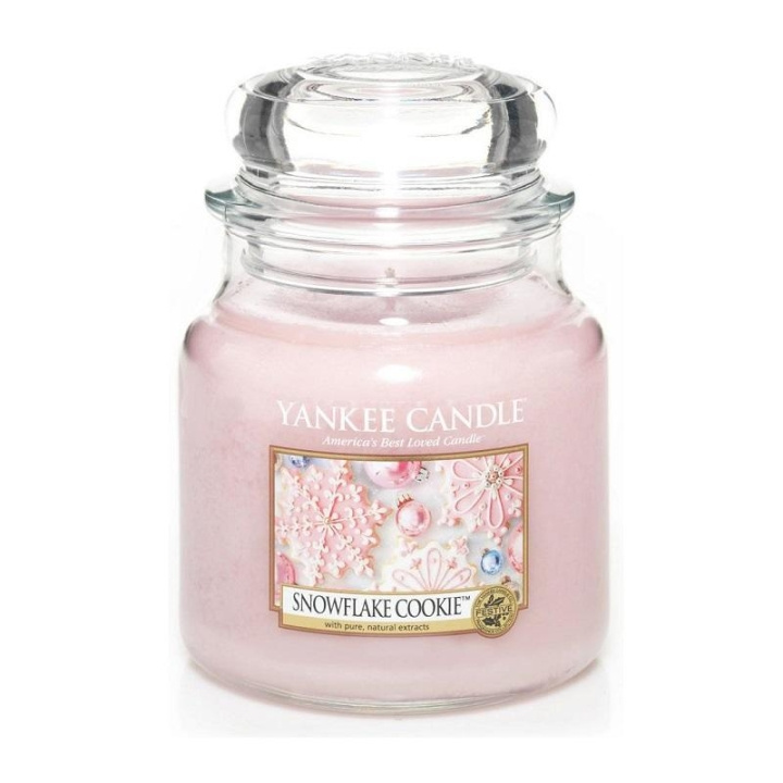 Yankee Candle Classic Small Jar Snowflake Cookie 104g in de groep BEAUTY & HEALTH / Geuren & Parfum / Overige geuren / Geurkaarsen bij TP E-commerce Nordic AB (C10994)