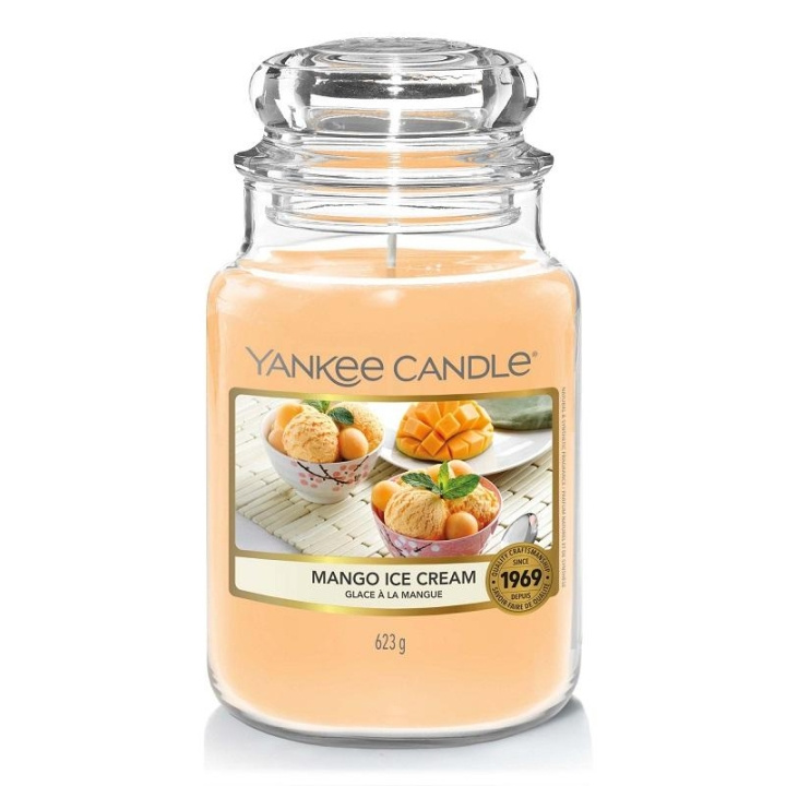 Yankee Candle Classic Large Mango Ice Cream 623g in de groep BEAUTY & HEALTH / Geuren & Parfum / Overige geuren / Geurkaarsen bij TP E-commerce Nordic AB (C11204)