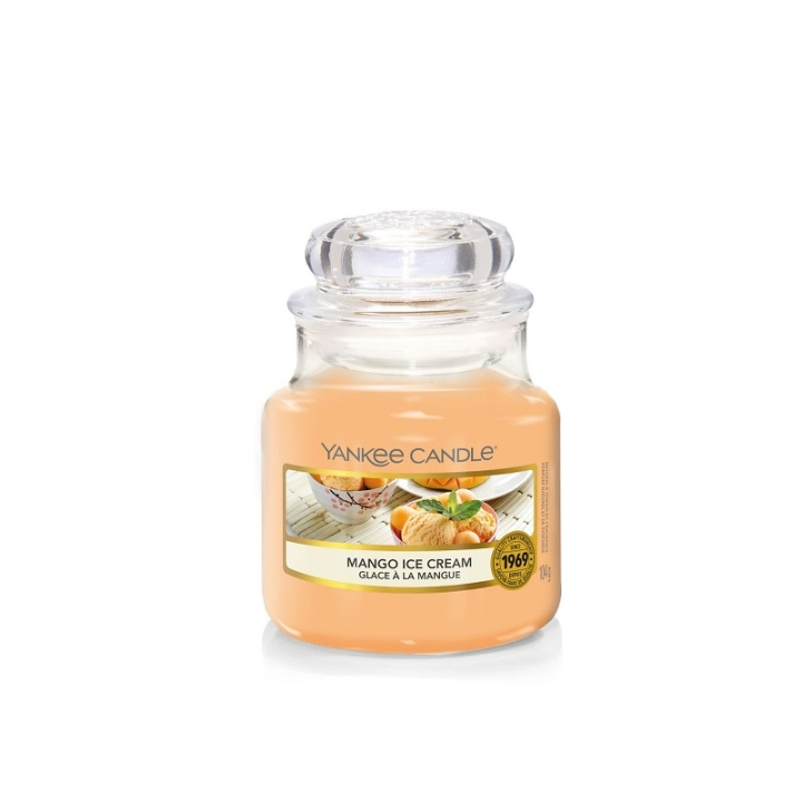 Yankee Candle Classic Small Jar Mango Ice Cream 104g in de groep BEAUTY & HEALTH / Geuren & Parfum / Overige geuren / Geurkaarsen bij TP E-commerce Nordic AB (C11205)