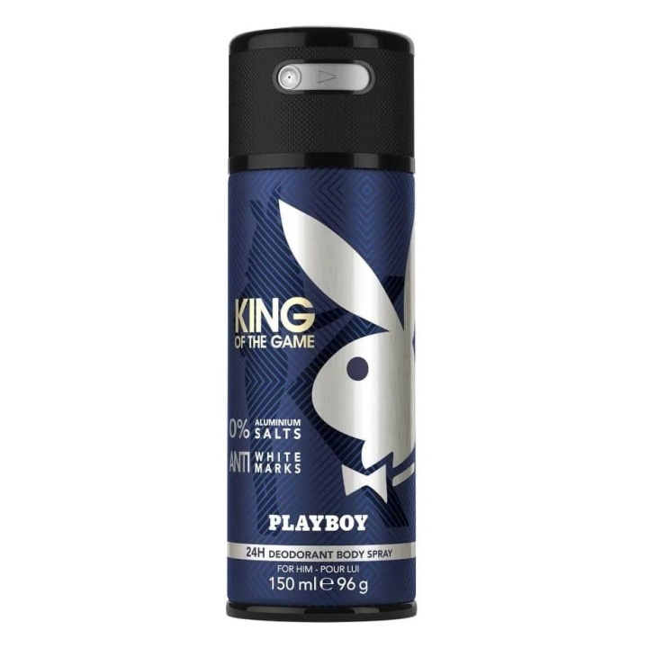 Playboy King of the Game For Him Deo Spray 150ml in de groep BEAUTY & HEALTH / Geuren & Parfum / Deodorant / Deodorant voor vrouwen bij TP E-commerce Nordic AB (C11443)