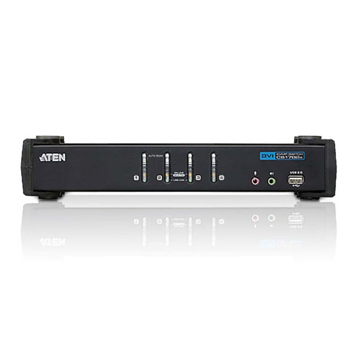 Aten CS1764A 4-poorts USB DVI/Geluid KVMP™-schakelaar in de groep COMPUTERS & RANDAPPARATUUR / Netwerk / Schakelaars bij TP E-commerce Nordic AB (C11562)