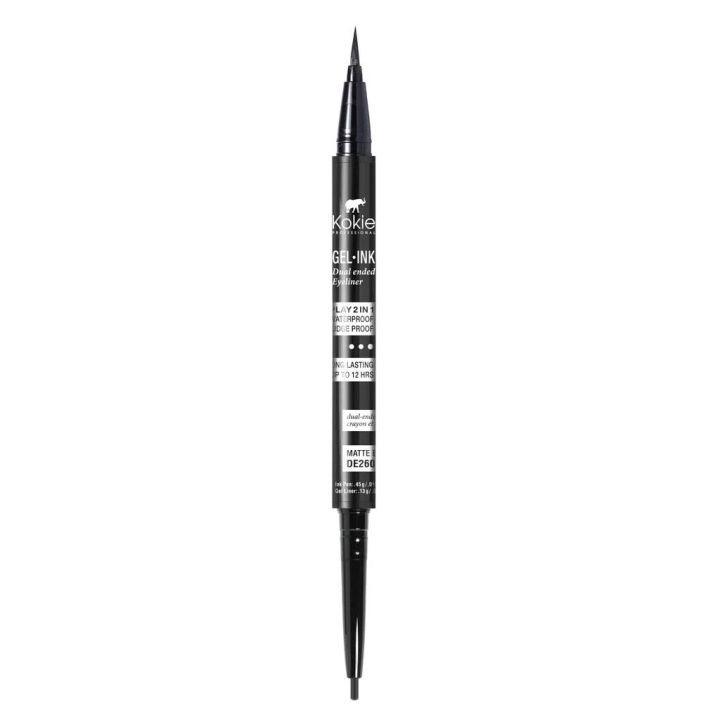 Kokie Gel-Ink Dual Ended Liner Black in de groep BEAUTY & HEALTH / Makeup / Ogen & Wenkbrauwen / Eyeliner / Kajal bij TP E-commerce Nordic AB (C12867)