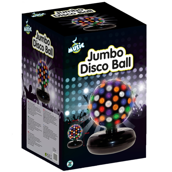 Music Jumbo Disco Ball 25cm in de groep SPEELGOED, KINDER- & BABYPRODUCTEN / Kinderkamer / Babylampen / Tafellampen bij TP E-commerce Nordic AB (C13102)