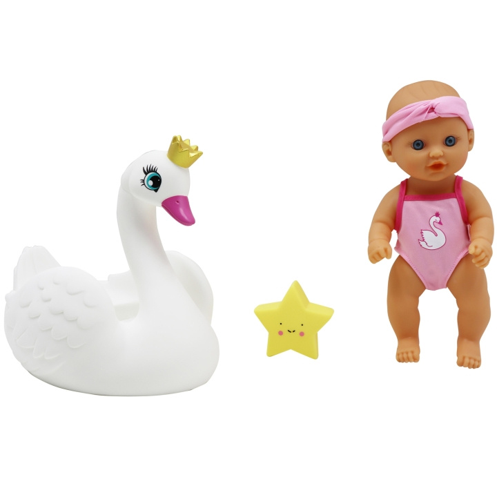 Happy Friend Bath Time Baby & Swan in de groep SPEELGOED, KINDER- & BABYPRODUCTEN / Speelgoed / Docks & Accessoires bij TP E-commerce Nordic AB (C13103)