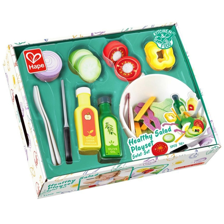 Hape Healthy Salad Playset in de groep SPEELGOED, KINDER- & BABYPRODUCTEN / Speelgoed / Klein huis en rollenspel bij TP E-commerce Nordic AB (C13198)