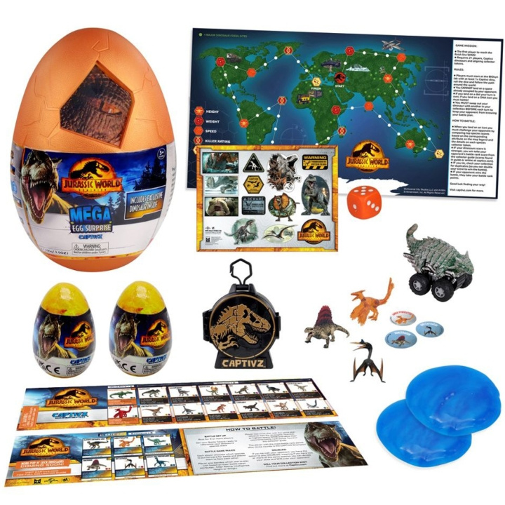 Jurassic World Captivz Dominion Mega Egg in de groep SPEELGOED, KINDER- & BABYPRODUCTEN / Speelgoed / Speelset bij TP E-commerce Nordic AB (C13234)