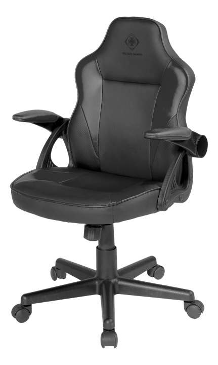 DELTACO GAMING DC120 Junior Gaming Chair, PU-leather, Black in de groep COMPUTERS & RANDAPPARATUUR / GAMING / Gaming stoelen bij TP E-commerce Nordic AB (C13819)