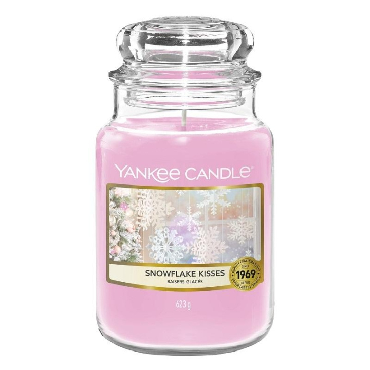 Yankee Candle Classic Large Jar Snowflake Kisses 623g in de groep BEAUTY & HEALTH / Geuren & Parfum / Overige geuren / Geurkaarsen bij TP E-commerce Nordic AB (C14038)