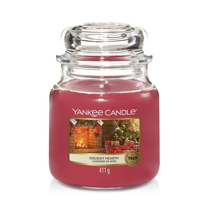 Yankee Candle Classic Medium Jar Holiday Hearth 411g in de groep BEAUTY & HEALTH / Geuren & Parfum / Overige geuren / Geurkaarsen bij TP E-commerce Nordic AB (C14040)