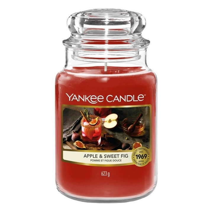 Yankee Candle Classic Large Jar Apple and Sweet Fig 623g in de groep BEAUTY & HEALTH / Geuren & Parfum / Overige geuren / Geurkaarsen bij TP E-commerce Nordic AB (C14046)