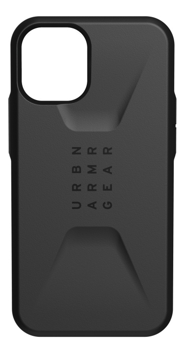 UAG iPhone 12 Mini Civilian Cover Black in de groep SMARTPHONE & TABLETS / Mobielbescherming / Apple / iPhone 12 Mini / Hoesjes bij TP E-commerce Nordic AB (C14336)