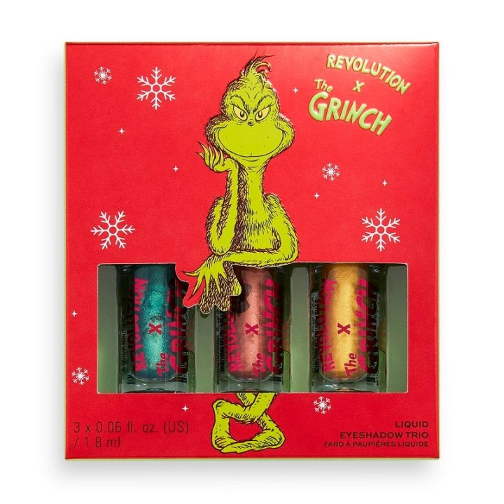 Makeup Revolution x The Grinch Don\'t Give a Grinch Liquid Eyeshadow Set in de groep BEAUTY & HEALTH / Makeup / Ogen & Wenkbrauwen / Oogschaduw bij TP E-commerce Nordic AB (C14892)