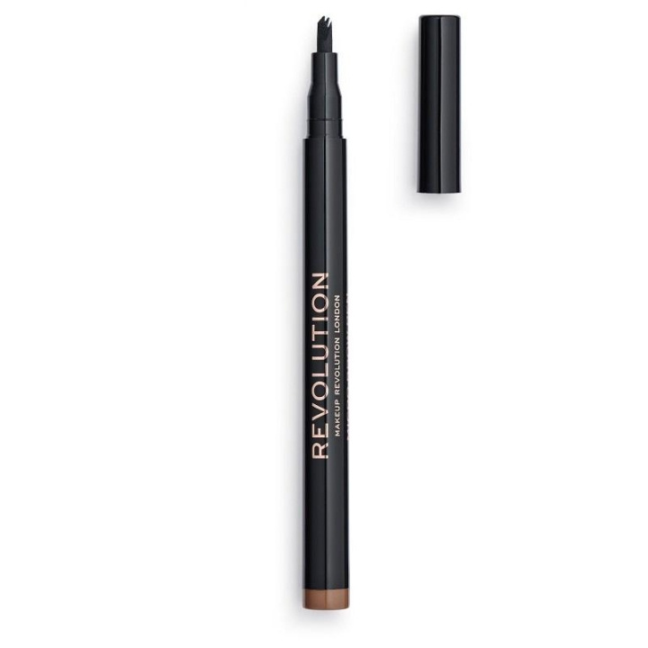 Makeup Revolution Micro Brow Pen - Light Brown in de groep BEAUTY & HEALTH / Makeup / Ogen & Wenkbrauwen / Wenkbrauwpotloden bij TP E-commerce Nordic AB (C14963)