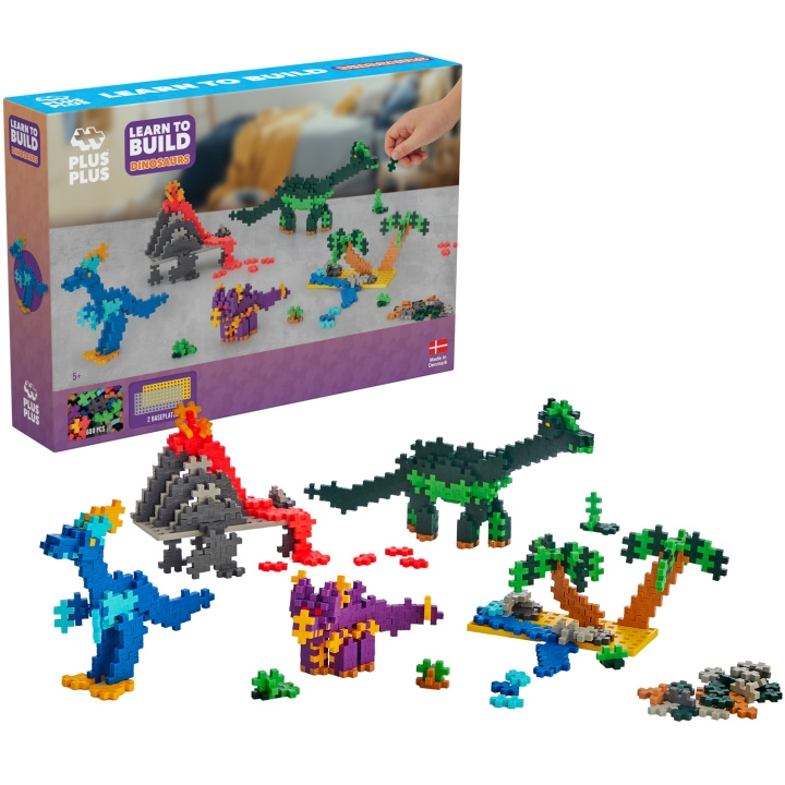 Plus Plus Learn To Build Dinosaurs in de groep SPEELGOED, KINDER- & BABYPRODUCTEN / Speelgoed / Bouwspeelgoed / Bouwblokken bij TP E-commerce Nordic AB (C15343)