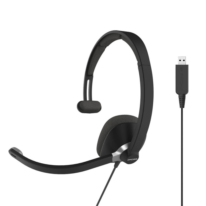 KOSS Headset CS295 Mono On-Ear Mic USB Black in de groep COMPUTERS & RANDAPPARATUUR / Computeraccessoires / Koptelefoon bij TP E-commerce Nordic AB (C15640)