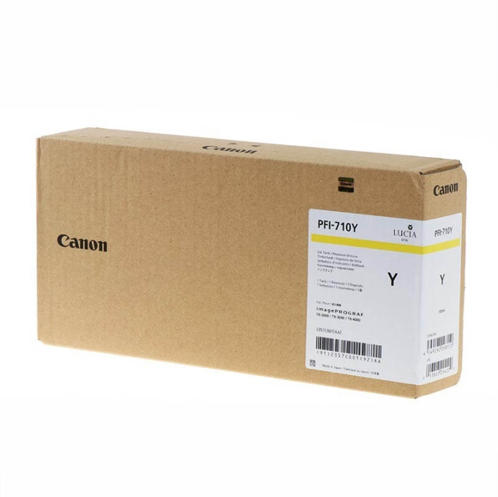 Ink 2357C001 PFI-710 Yellow in de groep COMPUTERS & RANDAPPARATUUR / Printers & Accessoires / Inkt & Toner / Inktpatronen / Canon bij TP E-commerce Nordic AB (C16018)