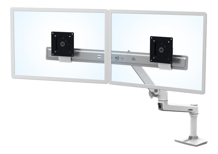 Ergotron LX Desk Dual Direct Arm (white) in de groep COMPUTERS & RANDAPPARATUUR / Computermonitor / Monitorarmen & steunen bij TP E-commerce Nordic AB (C17637)