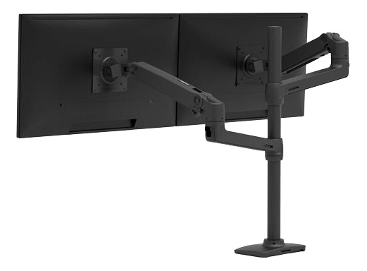 Ergotron LX Dual Stacking Arm, Tall Pole, Matte Black in de groep COMPUTERS & RANDAPPARATUUR / Computermonitor / Monitorarmen & steunen bij TP E-commerce Nordic AB (C17641)