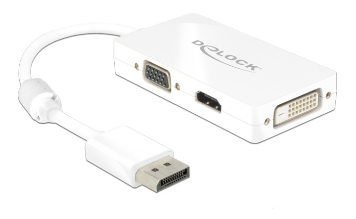 Delock Adapter Displayport 1.1 male > VGA / HDMI / DVI female Passive in de groep COMPUTERS & RANDAPPARATUUR / Computerkabels / DisplayPort / Adapters bij TP E-commerce Nordic AB (C17653)