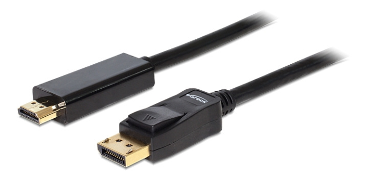 Delock Cable Displayport 1.1 male > High Speed HDMI-A male passive 2 m in de groep COMPUTERS & RANDAPPARATUUR / Computerkabels / DisplayPort / Kabels bij TP E-commerce Nordic AB (C17674)