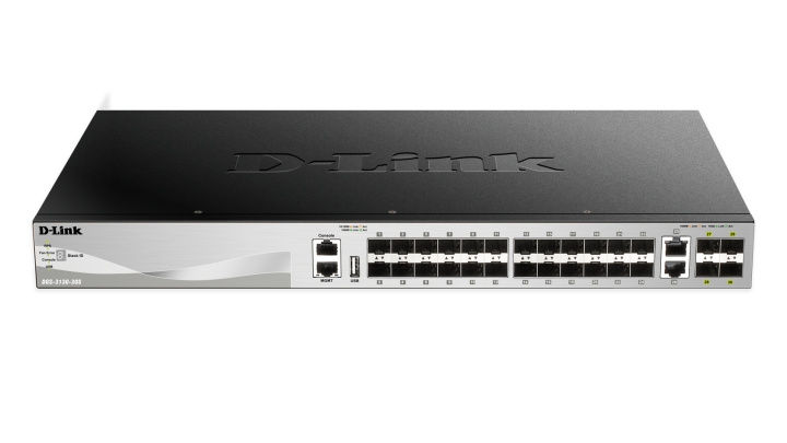 D-Link 24 SFP ports Layer 3 Stackable Managed Gigabit Switch in de groep COMPUTERS & RANDAPPARATUUR / Netwerk / Schakelaars bij TP E-commerce Nordic AB (C17801)