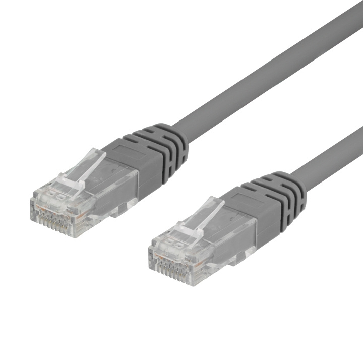 DELTACO U/UTP Cat6 patchkabel, LSZH, 0,3m, grå, 50-pack in de groep COMPUTERS & RANDAPPARATUUR / Computerkabels / Netwerkkabels / Cat6 bij TP E-commerce Nordic AB (C18137)