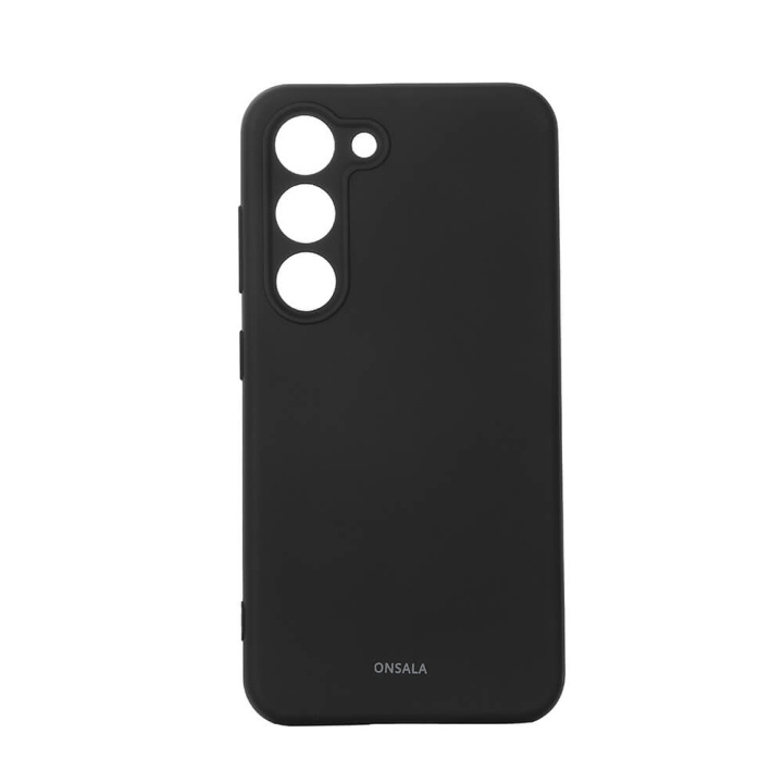 Phone Case Silicone Black - Samsung S23 5G in de groep SMARTPHONE & TABLETS / Mobielbescherming / Samsung bij TP E-commerce Nordic AB (C18589)