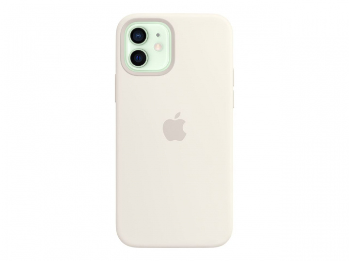 Apple iPhone 12/12 Pro Silicone Case with MagSafe White in de groep SMARTPHONE & TABLETS / Mobielbescherming / Apple / Hobbykleuren / Tanden bleken thuis bij TP E-commerce Nordic AB (C20987)