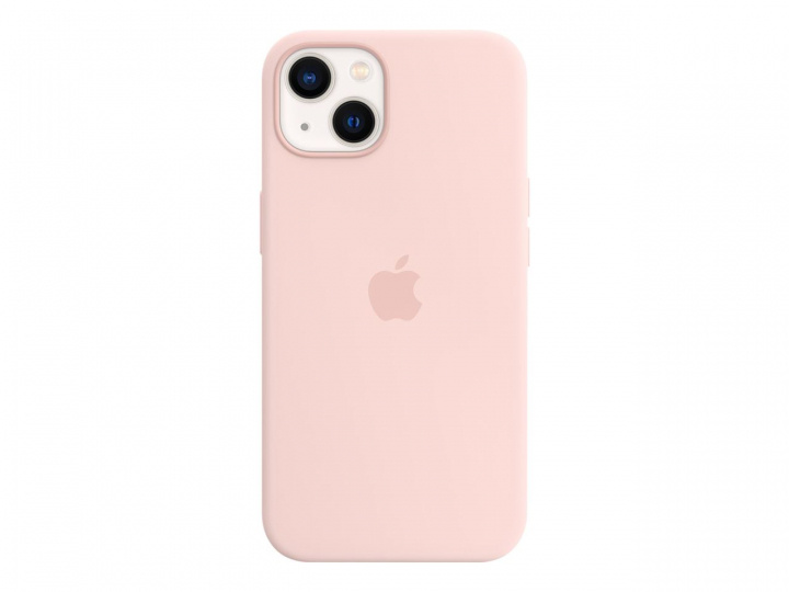 Apple iPhone 13 Silicone Case with MagSafe  Chalk Pink in de groep SMARTPHONE & TABLETS / Mobielbescherming / Apple / iPhone 13 / Hoesjes bij TP E-commerce Nordic AB (C21084)