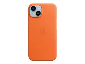 Apple iPhone 14 Leather Case with MagSafe - Orange in de groep SMARTPHONE & TABLETS / Mobielbescherming / Apple / iPhone 14 bij TP E-commerce Nordic AB (C21114)