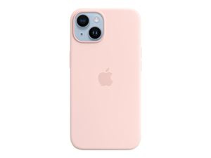 Apple iPhone 14 Silicone Case with MagSafe - Chalk Pink in de groep SMARTPHONE & TABLETS / Mobielbescherming / Apple / iPhone 14 bij TP E-commerce Nordic AB (C21223)