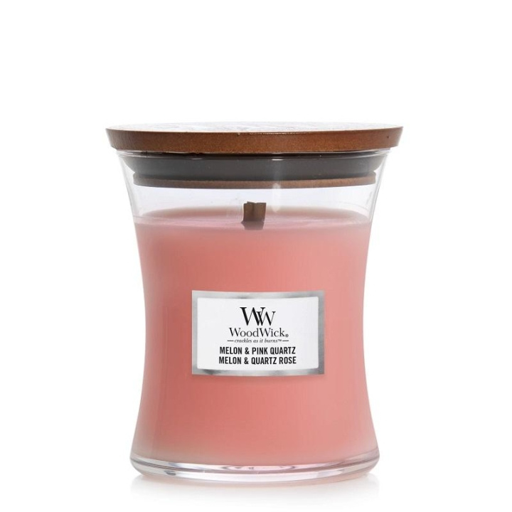 WoodWick Medium - Melon & Pink Quartz in de groep BEAUTY & HEALTH / Geuren & Parfum / Overige geuren / Geurkaarsen bij TP E-commerce Nordic AB (C23053)