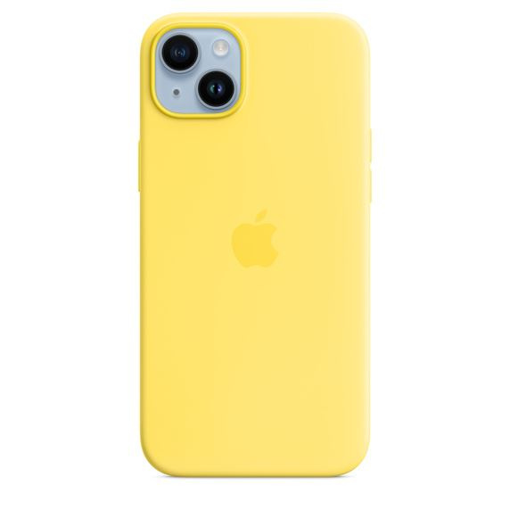 Apple Iphone 14 Plus Silicone Case With Magsafe - Canary Yellow in de groep SMARTPHONE & TABLETS / Mobielbescherming / Apple / iPhone 14 bij TP E-commerce Nordic AB (C23084)