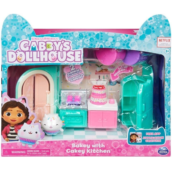 Gabbys Dollhouse Deluxe Room - Cakey\'s Kitchen in de groep SPEELGOED, KINDER- & BABYPRODUCTEN / Speelgoed / Speelgoed bij TP E-commerce Nordic AB (C23377)