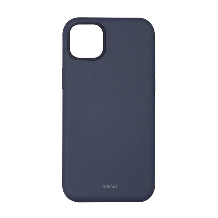 Phone Case Silicone Dark Blue - iPhone 14 Plus in de groep SMARTPHONE & TABLETS / Mobielbescherming / Apple / iPhone 14 bij TP E-commerce Nordic AB (C23591)